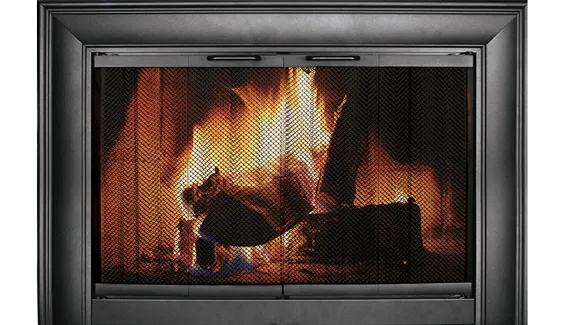 Thermo-Rite Celebrity herringbone-mesh fireplace door